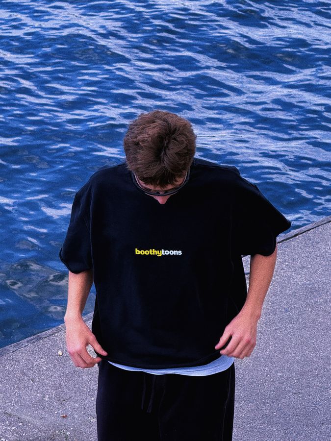 Boothytoons tee by the lake